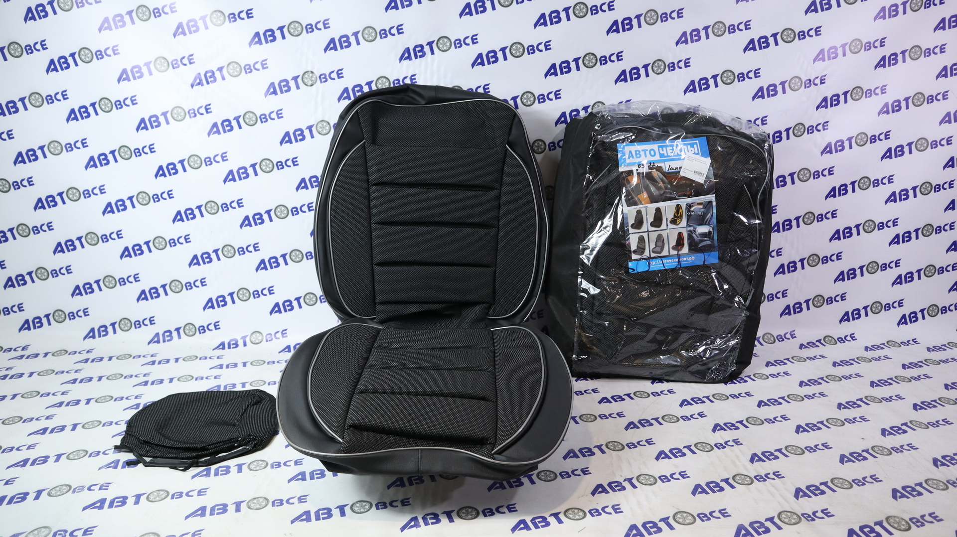 Чехлы сидений Lanos Экстрим Жаккард пилот черный